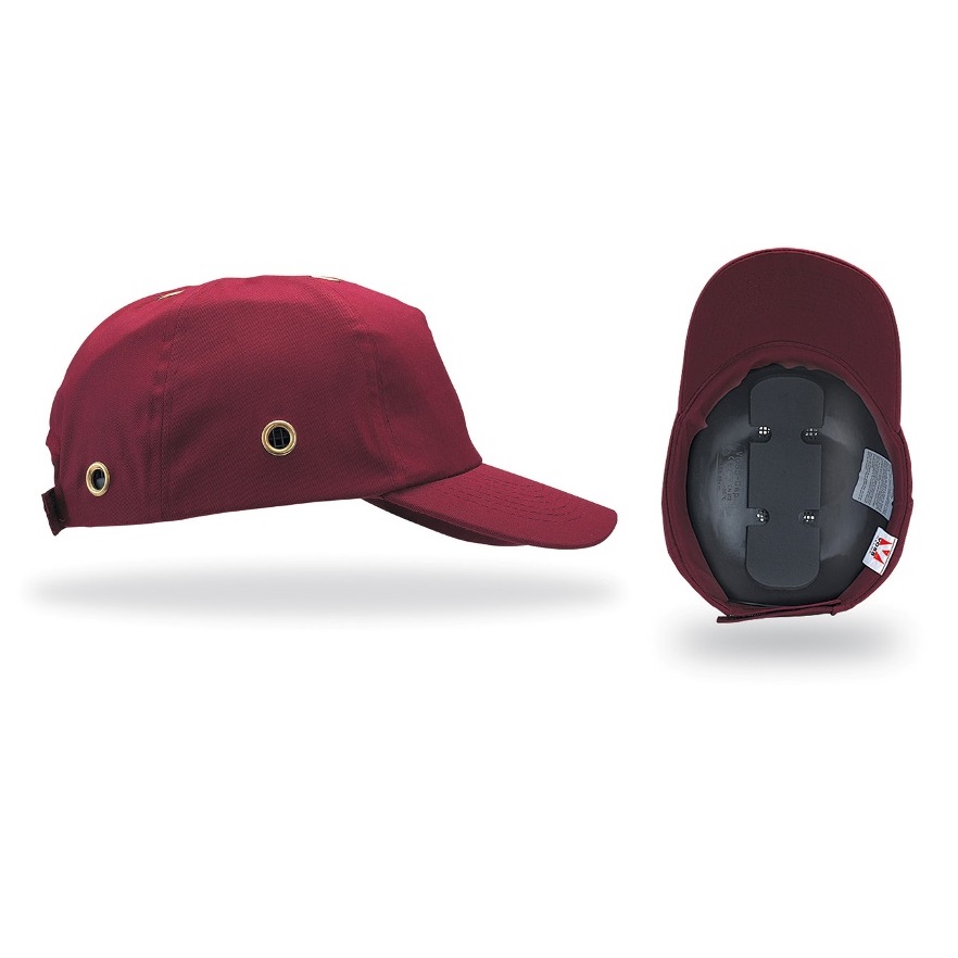 Gorra Protectora Antigolpe Voss-Helme Voss-Cap Classic Rojo Burdeos PC 103 RB 
